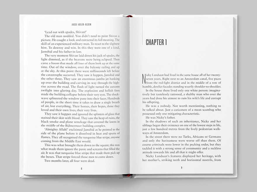 An example of some typeset pages from a novel. The picture links to a page showing further examples of typesetting by freelance typesetter Roland Codd.